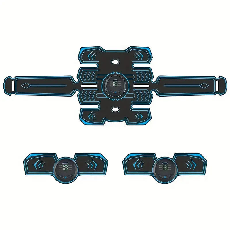Rechargeable Fitness Belt Set with 6 Modes and 18 Intensity Levels