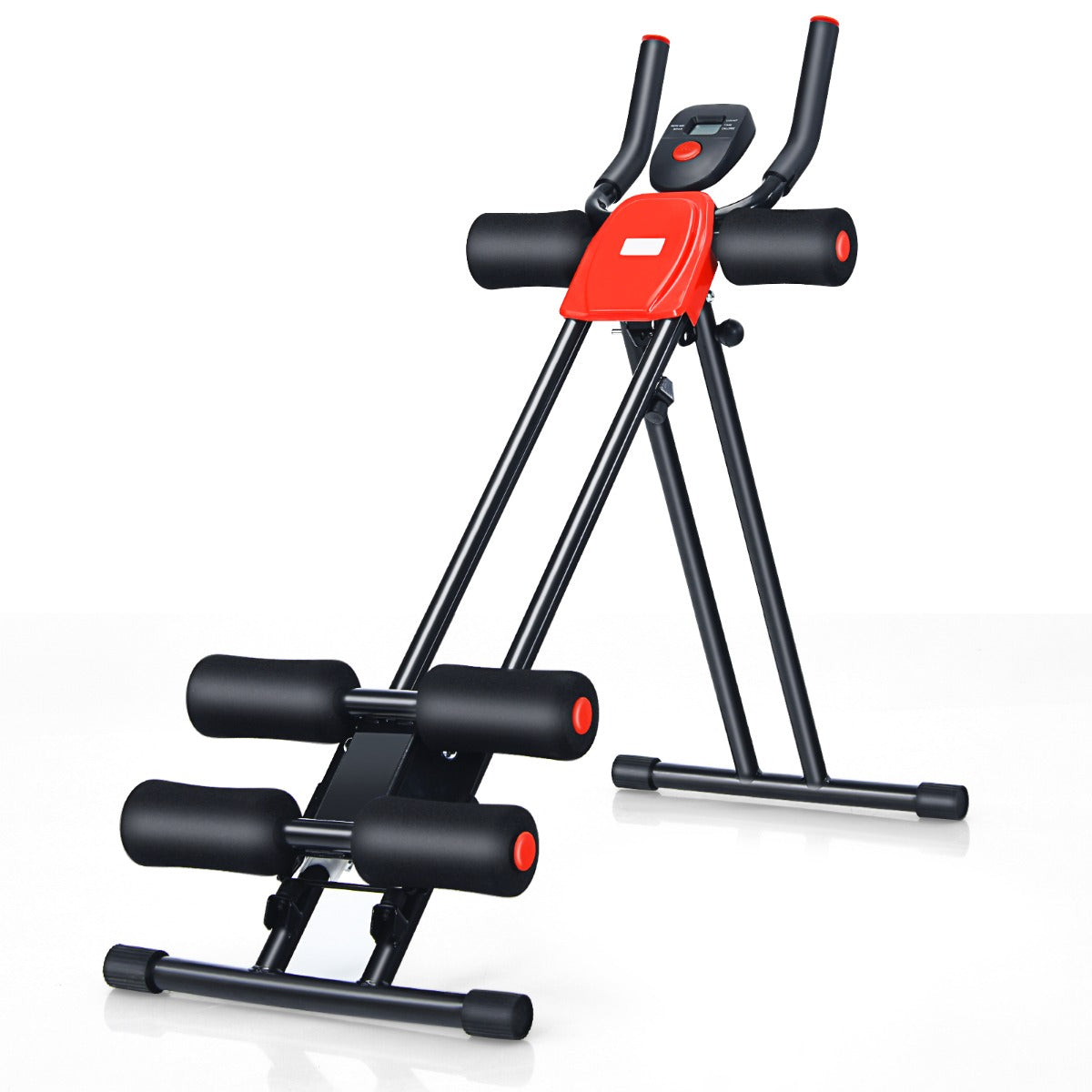NNECW Foldable AB Workout Machine with 3 Adjustable Levels for Home Gym